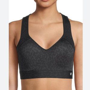Layer8 Leopard Print Racerback Maximum Support Sports Bra